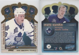 1999-00 Pacific Gold Crown Die-Cuts Mats Sundin #35 HOF