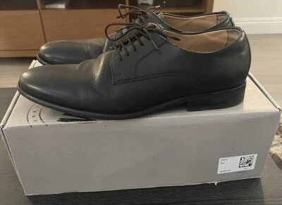 Zapatos Derby H&M Hombre Negros 100% Cuero Talla US 9 Calidad Premium Foto 1 de 4