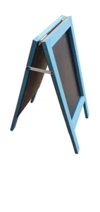 LETRERO DE PAVIMENTO DE MADERA PIZARRA A-BOARD /CAFÉ/TIENDA/PUB TIZA LÍQUIDA AZULADA 5 KG - Imagen 1 de 4