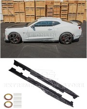 For 16-Up Camaro | ZL1 Style FORGED CARBON FIBER Side Skirts Rocker Panel