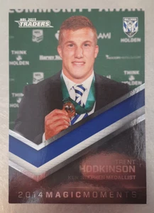 2015 NRL Traders Magic Moments 2014 Card Trent Hodkinson STR29/45 Bulldogs - Picture 1 of 2