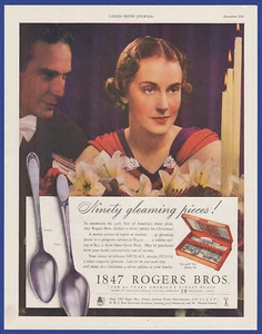 Vintage 1936 1847 ROGERS BROS. Fine Silverware 1930's Print Ad - Picture 1 of 1