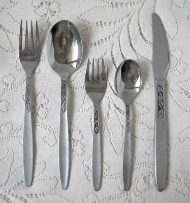 AMEFA Holland 不锈钢餐具 TULIP TIME 5 件套套装 — 第 1/3 张图片