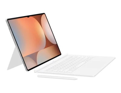 Samsung Galaxy Tab S10 Ultra Book Cover Keyboard Korean-English EF-DX925 (White) - Image 1 of 2