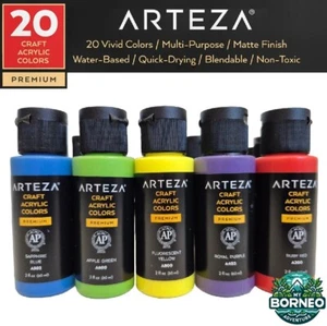 Juego de Pintura Acrílica 20 x 60 ml | Artesanal Premium Suave Cuerpo Acabado Mate Multi-Superficie - Imagen 1 de 10