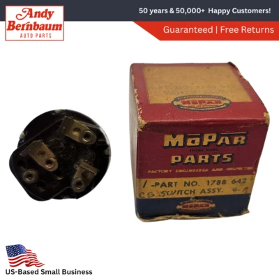 Interruptor de control limpiaparabrisas de una sola velocidad Dodge Truck 1958-1968 1788642 nuevo en stock Foto 1 de 4