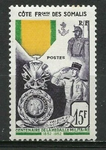 1 new stamp* 1952. French coasts of SOMALIS. Centenary of the Militar.....(7005° - Picture 1 of 1