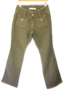 NWT Z Cavaricci Torrid Olive Green Worn Suede Front Pocket Details Size 12 New! - Picture 1 of 10