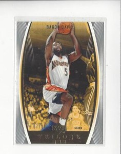 2006-07 Upper Deck Trilogy Gold #19 Baron Davis Warriors /10 