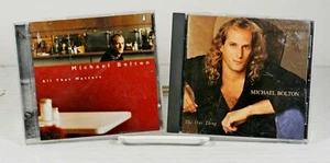 Michael Bolton Music CDs All That Matters The One Thing Columbia Pop LOT of TWO - Foto 1 di 8