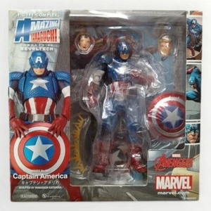 Capitan America Figure Amazing Yamaguchi Complex n.007 Kaiyodo Marvel Japan - Foto 1 di 8