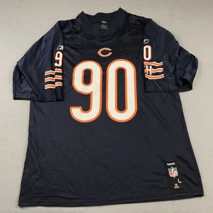 Chicago Bears Jersey Mens Large Blue Orange Reebok On Field Julius Peppers #90 - Picture 1 of 9