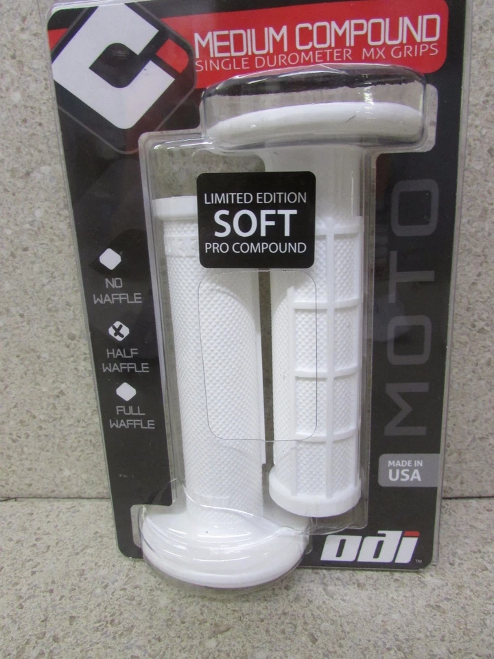 NUEVO ODI BLANCO MX EMPUÑADURAS SUZUKI RM80 RM85 RM100 RM125 RM250 RMZ250 RMZ450 RM RMZ  Foto 1 de 1