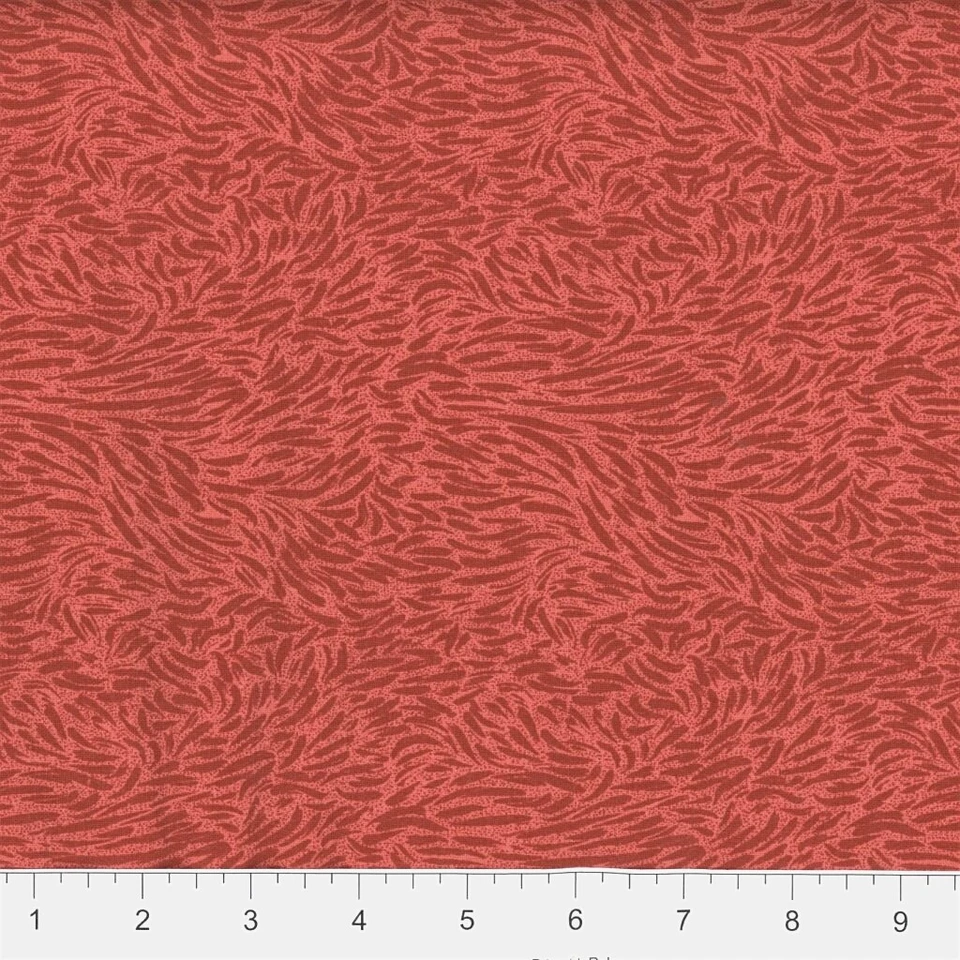 Claret Red Tone on Tone Loose Leaf Tea Leaves 100% Cotton Fabric by the 1/4 yard - Image 1 of 1