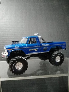 1/43 GREENLIGHT FIRESTONE TIRES BIGFOOT 1974 FORD F-SERIES BLUE - Picture 1 of 5