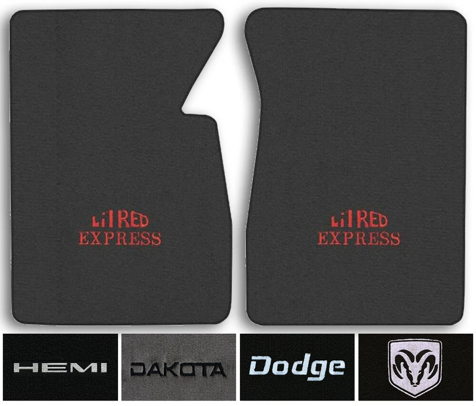 Alfombrillas Ram, Dakota, Lil Red Express Logo Cutpile - Elige el color y el logotipo de la alfombrilla Foto 1 de 4