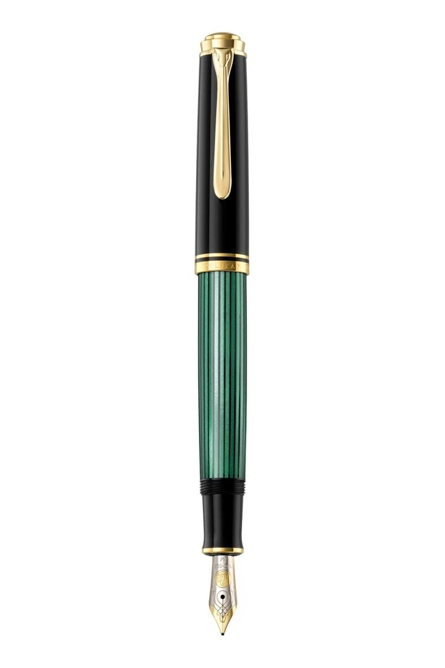 PELIKAN M400 GREEN BLACK  F NIB - Image 1 of 1