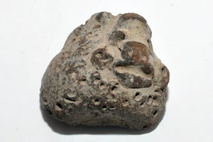 Ciondolo Testa Faccia Ceramica Precolombiana Gioielli Frammento Artefatto Antico - Foto 1 di 4