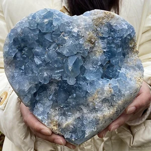 9.43LB Natural Blue Crystal Cave Specimen Lucky Stone healing - Picture 1 of 18
