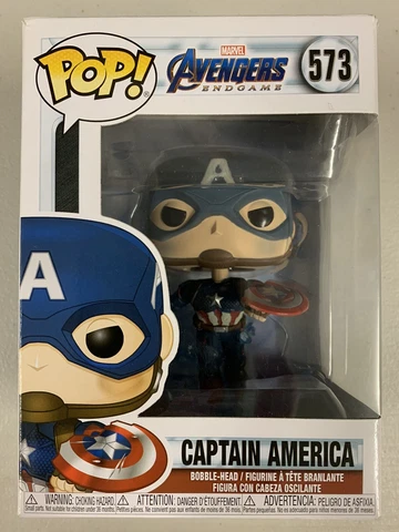 Captain America with Mjolnir 573 ~ Marvel: Avengers Endgame ~ Funko Pop Vinyl Cover