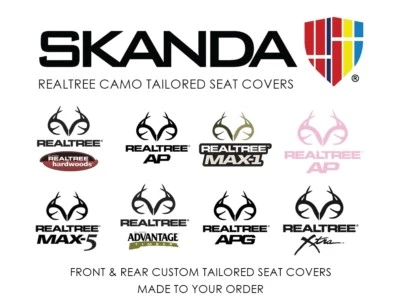 Coverking Realtree Skanda Camo Front & Rear Seat Covers for Dodge Ram - Image 1 of 4