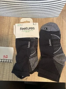 Feetures Plantar Fasciitis Relief Light Cushion QUARTER Large Black (Lot of 2) - Picture 1 of 1