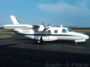 Scrivania aeroplano Mitsubishi MU-2J modello in legno piccola nuova - Foto 1 di 3