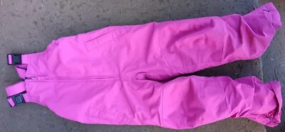 Cheerful, snug, cozy LANDS END magenta little kids' snowsuit size 4 good shape!! - Image 1 of 4