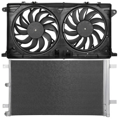 Kit de ventilador de refrigeración condensador de CA eléctrico para Ford F-150 2015 2016 2017 2018-2020 Foto 1 de 4