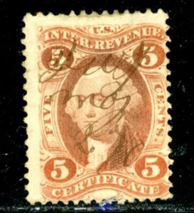 US Scott # R24c - Used - Pen Cancel          (21-C251) - Picture 1 of 1