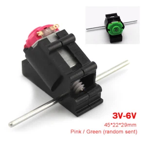 schräg Mini Getriebemotor Elektro Motor DC 3-6V Elektromotoren für Modellbau - Bild 1 von 7