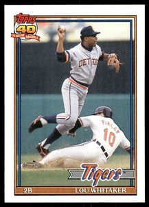 1991 Topps #145 Lou Whitaker - Picture 1 of 2