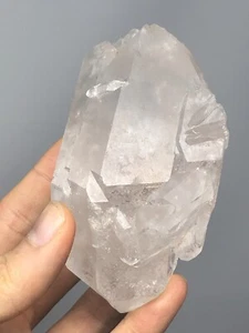Natural Lemurian DT Elestial Quartz Crystal Brazil 10.1oz! Reiki N24 - Picture 1 of 12