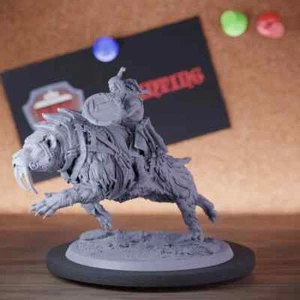 Monstruo Montado en Miniatura Guerrero Orco Mini Mazmorras y Dragones DnD 5e TTRPG - Imagen 1 de 8