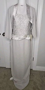 NWT LAN TING Bridal Gown With BOLERO Wedding Special Occasion Dress US 14 UK 18 - Picture 1 of 21