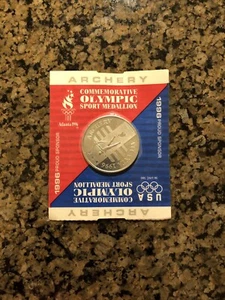 1996 USA OLYMPICS ARCHERY SPORTS MEDALLION GREAT FOR ANY COLLECTION NEW! - Picture 1 of 1