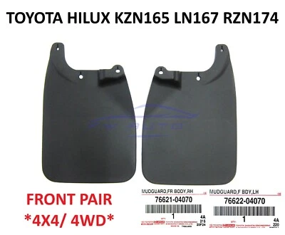 OEM Front Mud Flaps Guard For Toyota Hilux 4WD 4X4 KZN165 LN167 RZN174 1998-2004 - Image 1 of 4
