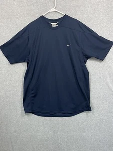 NIKE Men’s Short Sleeve Stretch Blue Shirt Sz Xxl Vintage - Picture 1 of 7