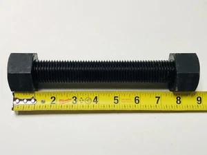 B7 STUD W/ NUTS 1-1/8” X 8-1/2” HIGH STRENGTH CARBON STEEL ASTM OILFIELD OIL GAS - Picture 1 of 7