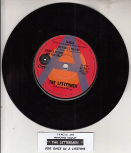 THE LETTERMEN Traces & Memories Medley 7" 45 rpm vinyl record NEW PROMO RARE! - Picture 1 of 2