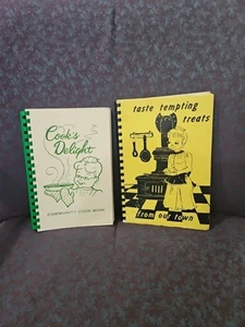 2 VINTAGE COOKBOOKS-COOKS DELIGHT 1963 & TASTE TEMPTING TREATS 1979, BOTH SPIRAL - Bild 1 von 10
