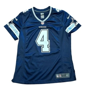 NFL Youth Large Nike On Field Dallas Cowboys Navy Jersey Prescott #4 - Picture 1 of 5