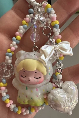 Super Adorable Mini Doll (semi Clear) Keychain, Phone Strap, Bag Charm - Image 1 of 4