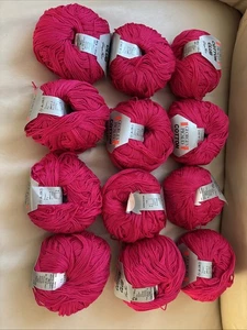⭐️ Georges Picaud Cotton Baumwolle Filzen Strickwolle Garn Pink Rosa 600g Top ⭐️ - Bild 1 von 7