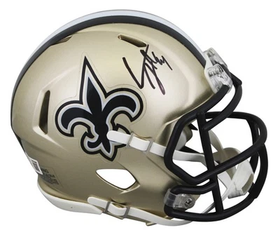 Mini Casco de Velocidad Auténtico Firmado Saints Cameron Jordan BAS Testigo Foto 1 de 2