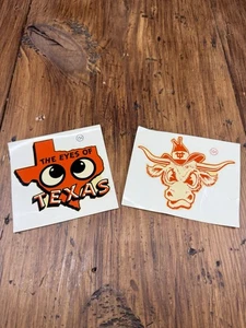 Lote De 2 Calcomanías Angelus De Colección Universidad De Texas Longhorns Austin, TX 🏈🏀⚾️ - Imagen 1 de 6