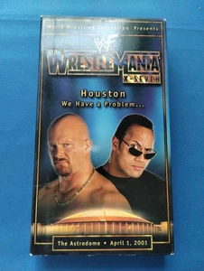 Wrestlemania X-7 (17) VHS 2001 Stone Cold Austin vs The Rock w Rare Insertsđź‘€ - Picture 1 of 5
