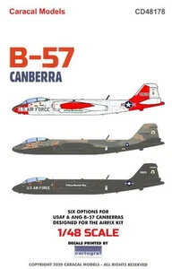 Caracal Decals 1/48 Martin B-57 Canberra US Air Force & Air National Guard - Bild 1 von 7