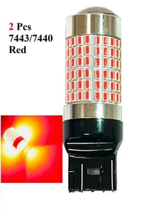 2X Bombillas de Freno LED 4014 144SMD Super Brillantes 6000K 7440 7443 7444 - Imagen 1 de 6