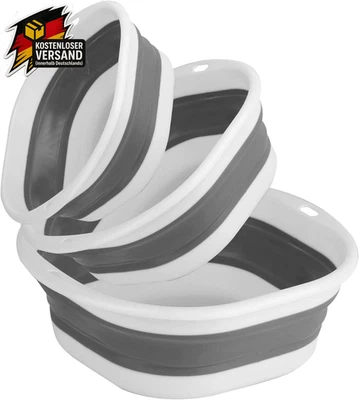 3 STK Faltbares Waschbecken Waschschüssel, 3 Größen Faltbare Schüssel Camping Sp - Bild 1 von 4